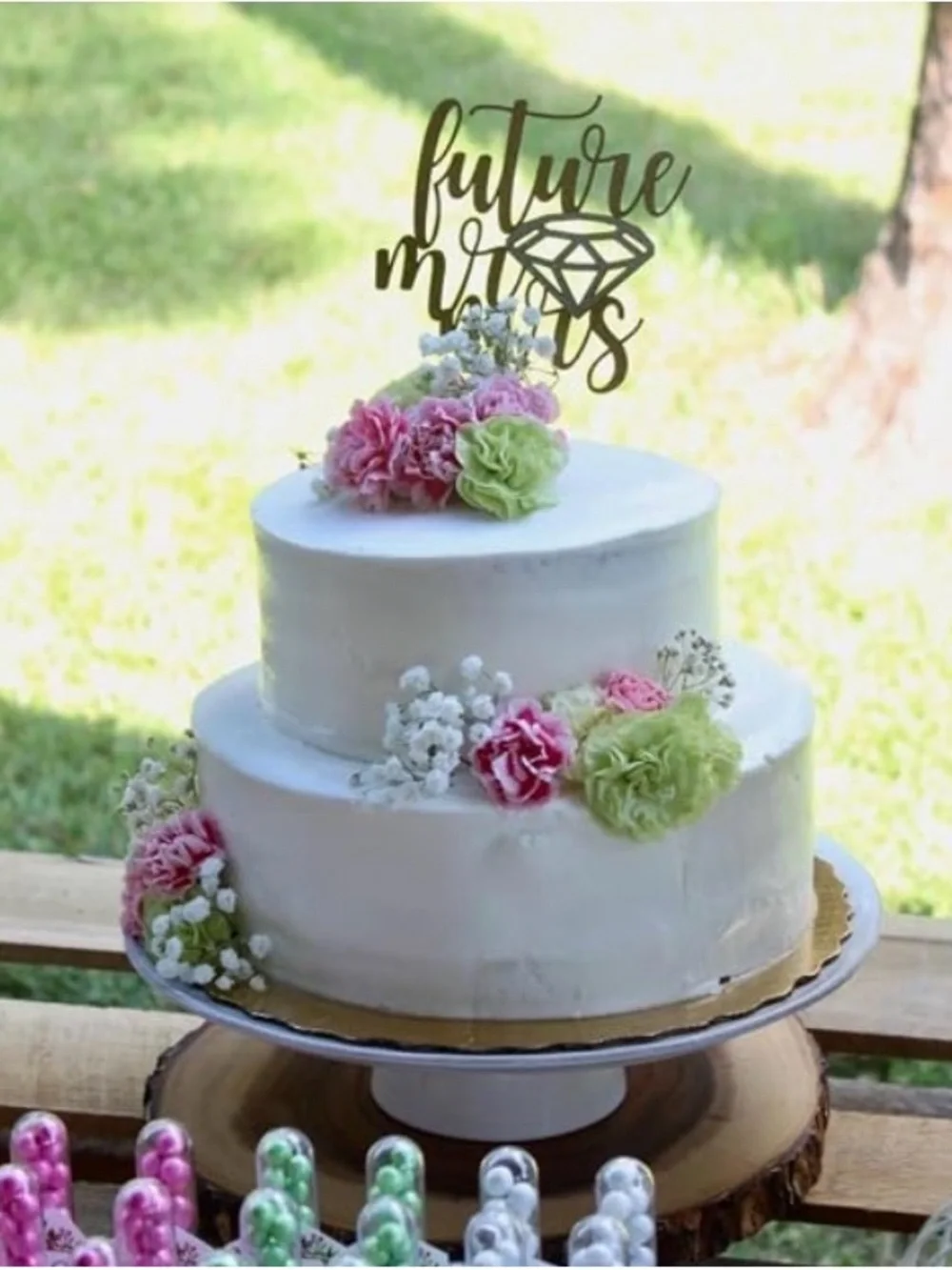 Future Mr. & Mrs. Cake Topper - Engagement